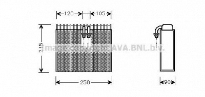 AVA QUALITY COOLING ftv071 -  Испаритель, кондиционер